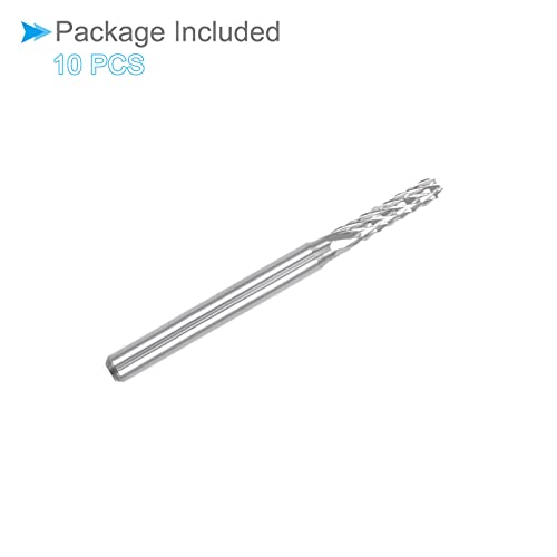 Image of Carbide End Mill Engraving Milling Bits, 2.5mm Bit Dia. 1 /8 inch Shank, CNC Cutting Router Bits Tool - (Applications: for PCB Machine), 10-Pieces