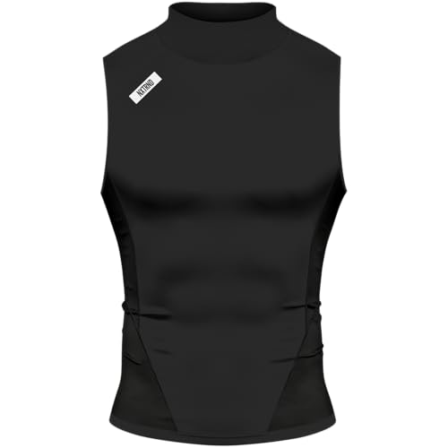 Débardeur de compression homme à col roulé pour le soutien musculaire