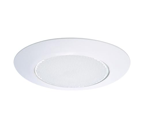 HALO 70PS Recessed Light Trim with Frosted Albalite Lens, White, 6 in.