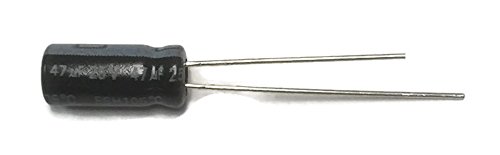 Kemet Set of 10, 105Â°C Electrolytic Capacitor 47uF 25V (47 mfd 25V) 20% Radial, 3/16" x 7/16" (5x11mm)