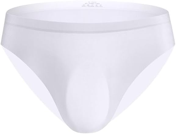 Ultra-thin Traceless Underwear Ice Silk Translucent Boxer Briefs U Pouch For Mens plus size Pack thin panties red male2