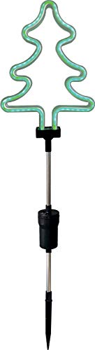 Winterliche Neon-Gartenstecker Silhouette, 70cm, batteriebetrieben,...
