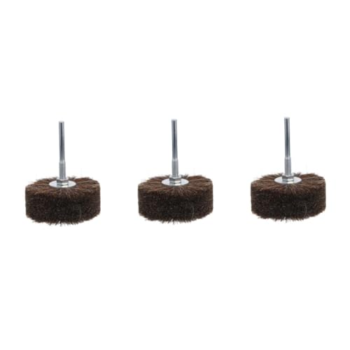 Lurrose 3pcs Wire Brush for Horses Waxing Polishing Hair Wool Buffing Wheel Brush Wheel Polisher for Drill Rotary Tool Accessories Drill Brush for Wheels Polish Wheel