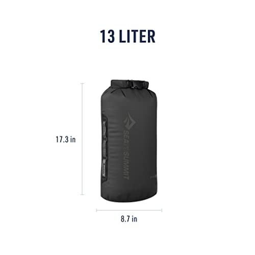 Image of Sea to Summit Big River Dry Bag, Heavy-Duty Dry Storage, 13 Liter, Jet Black