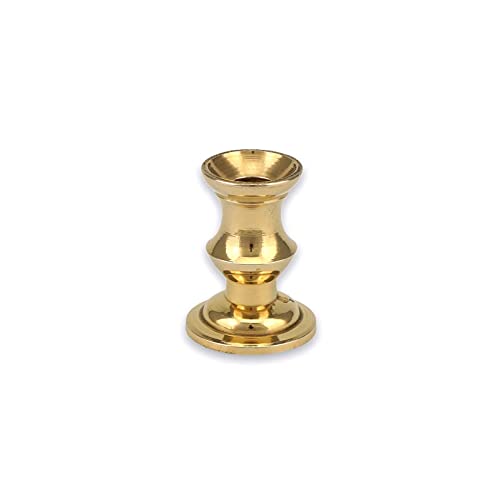 Mini Brass Candle Holder, Miniature Candlestick, Height 1.37 inch Handmade Products