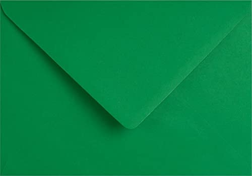 Craft21 Dark Green Envelopes 5'' x 7'' / 133mm x 184mm Coloured Envelopes Great for Greeting Cards Wedding Invitations