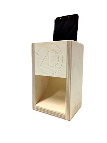 Supporto Per Cellulare In Legno | Amplificatore Naturale Suono | Design Retrò Per Desktop