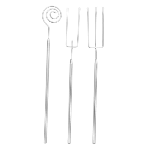 POPETPOP Tenedores de Acero Inoxidable para Fondue de Queso y Chocolate Mango Ergonómico Antideslizante Diseño Telescópico para Fácil Almacenaje y Uso Seguro Cocina