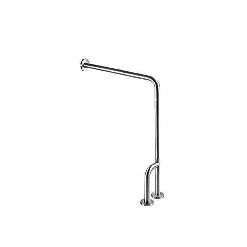 Barre d'appui de sécurité pour salle de bain en acier fixation murale