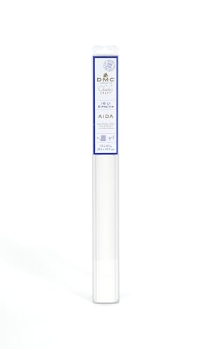 DMC Fabric Collection Aida 16 Count 60th #712 White Series DMCGD1636BX