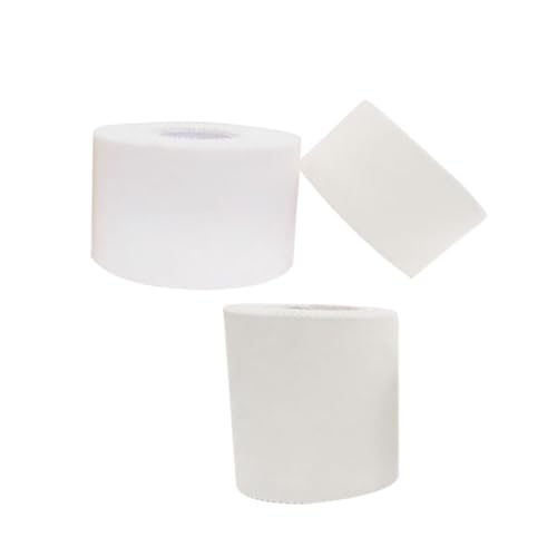 PartyKindom 3 Rolls Breathable Cotton Sports Tape for First Aid and Fitness Wrist and Elbow Protection Essential Athletic Supplies