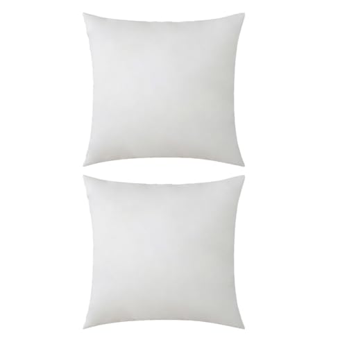 Cojín 50x50 para sofá mullido y cómodo, pack de 2 rellenos cuadrados para salón 2