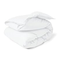 ZPECC Toddler Goose Down Comforter, 41x48 Hypoallergenic Baby Duvet Insert, Soft Lightweight All Season Quilt Blanket for Crib Daycare Stroller White