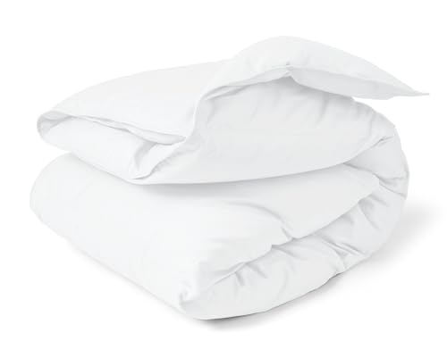 Image of ZPECC Toddler Goose Down Comforter, Baby Duvet Insert, 41 inchx48 inch, White | Hypoallergenic Soft Lightweight All Season Quilt Fit Crib Daycare Stroller Preschool, Machine Washable