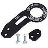 yunanwa Rear Tow Towing Hook for Universal Car Auto Trailer Ring Aluminum Alloy (Black)