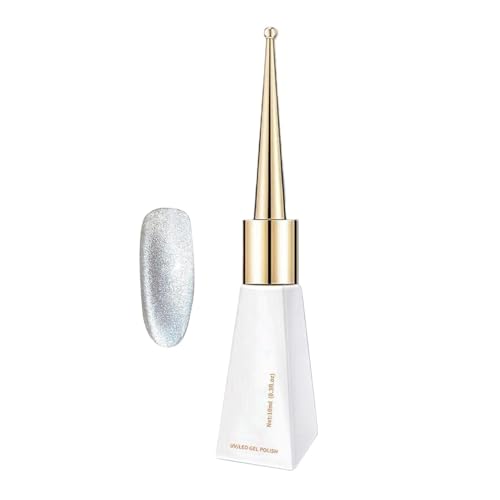 Esmalte de uñas de gel, esmalte de uñas - Efecto holográfico Gel decorativo de esmalte de - Salón decorativo Top Coat Manicure Glue para casa, tienda, dormitorio, escuela
