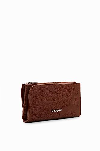 Desigual Mone_Dejavu Ines, Billetera Bi-Fold Mujeres, marrón, 18.5