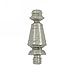 Deltana DSPUT15 Satin Nickel Solid Brass Ornate Finial
