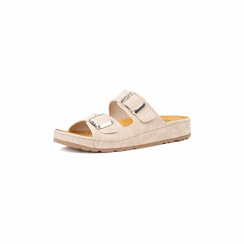 Sandales confort femme pieds larges pour voyager et marcher tout l'été