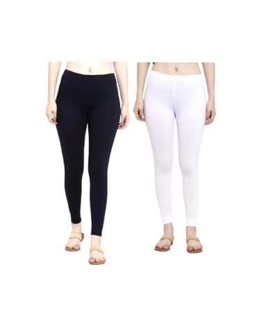 Solid Ankle Length Leggings Combo for Women_2530TW_S_2_BAZ Multicolour-image-37