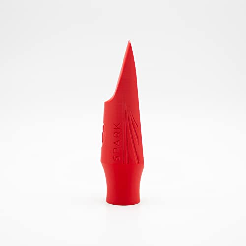 Syos Tenor Saxophone Mouthpiece, Spark Model, 7 Tip Opening, Carmine Red, Improve The Sound Of Your Sax With This Easy-To-Play, Bright And Powerful Tenor Sax Mouthpiece #TOP3