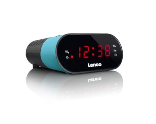 Lenco CR 07 Azul   Radio Despertador FM   Radio Despertador   2 Horarios de Alarma   Doble Alarma   Temporizador de Apagado   Posponer   Pantalla LED   Sintonizador FM PLL   Azul