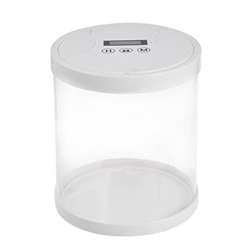 Jkjhbhged Electronic Time Lock Box Lock Container Multi Function Time Lock Box Bin for Toys Mobile Phones No Battery White