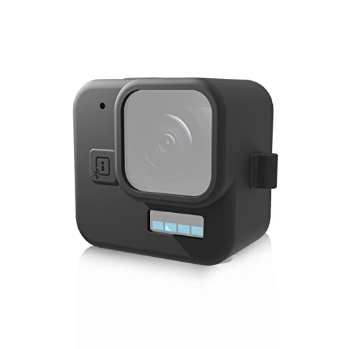 PULUZ GoProHero11 Black Mini用シリコン保護ケース 保護スリーブ GoPro 11 mini専用保護カバー 直接充電可能 GoProHero11 Black Miniに対応アクセサリー 全面保護 & 防塵 & 耐衝撃性 (ブラック