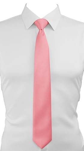 Image of Dibi Solid Color Ties for Men, Formal Mens Ties, Neck Tie, Classic Tie for Boys Women Teens, Wedding Business Costume Necktie