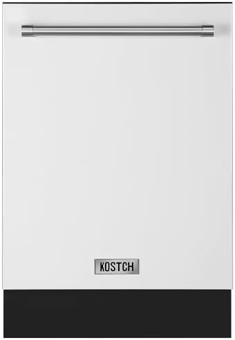 KOSTCH 2 Set - 36 inch 21.6 cu. ft. French Door Refrigerator/Fridge with Ice and Water Dispenser, & Large Capacity 24 inch Top Control Built-In Dishwasher, 47-dBA Ultra-Quiet (White-SS)