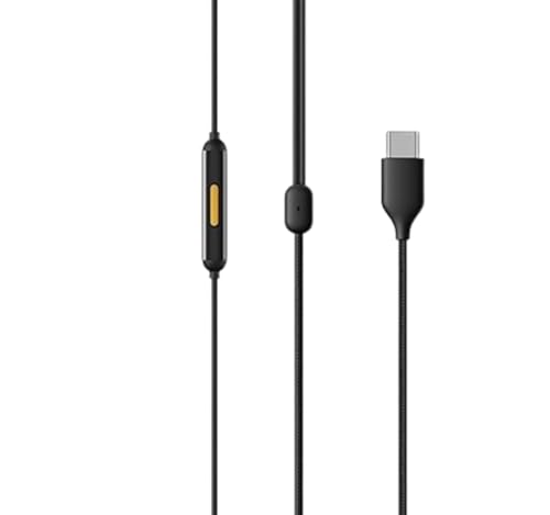 Image of [Orginal] Wired Earphones for Realme Wired USB-C Buds 3 - Type-C in-Ear Headphones with Mic, Crystal Clear Sound & Bass, Compatible with Realme GT Neo 6, 12x, 11 Pro+, Narzo 60 Series 1 Year Warranty
