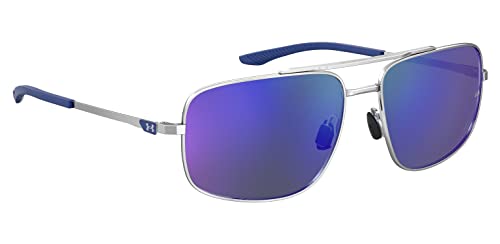Under Armour Mens Ua Impulse Sunglasses, Royal Blue Palladium, 59mm 16mm US