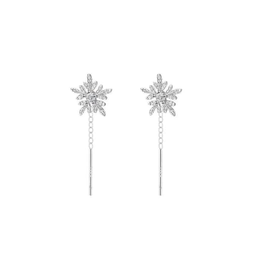 Boucles d'oreilles flocon de neige à pompons : le cadeau de Noël idéal pour femme