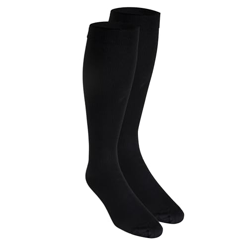 Image of Truform Compression Socks, 15-20 mmHg, Knit Women's Dress Socks, Knee High Over Calf Length
