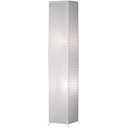 Venta De Lamparas De Pie Ikea Trio Lighting R40122001 Lampara Pie de Papel con Interruptor de Pie, Atenuación, Color Blanco