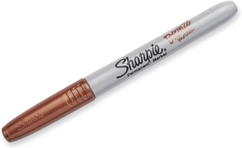 Sharpie Metallic Permanent Marker, Fine Point, Bronze, Each