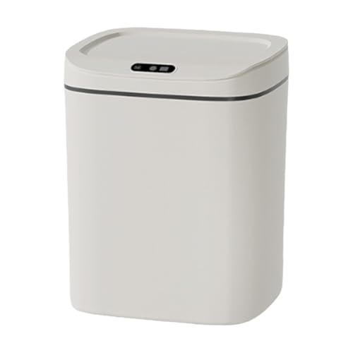 SMART TRASH CAN - Contenedor de pedal de cocina | Canasta de baño sin contacto puede | Contenedor de basura con sensor automático | Tapa sin , contenedor de residuos eléctricos, compartimento