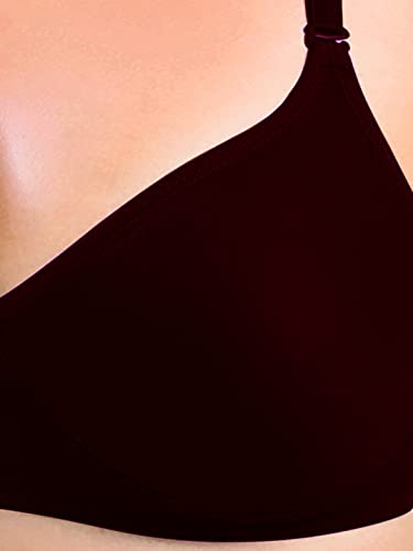 Image of SONARI Women's Non-Padded T-Shirt Bra | Wire-Free, Medium Coverage, Comfortable Polyester-Cotton Blend Fabric | Adjustable Straps, Ideal for Sports Catwalk