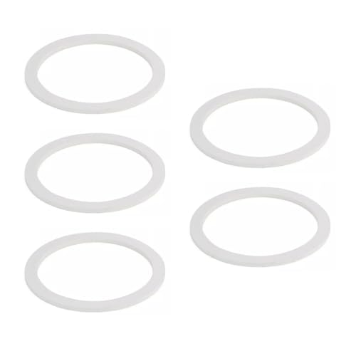 HOMSFOU Silicone Sealing Rings Replacement Ring for Coffee Pot 2.95 X 2.95 X 0.13 in 5 Pack Silicone Gasket for Bottle Container Kitchen Supplies Shop Gadget