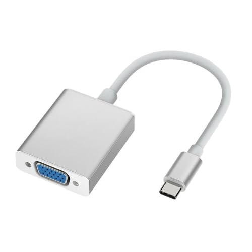 Image of FORIDA USB-C to VGA Adapter | Type-C to VGA Converter | 1080P Full HD | Plug & Play | Compatible with MacBook Pro Air, iPad Pro, Chromebook, Surface, iPhone 15