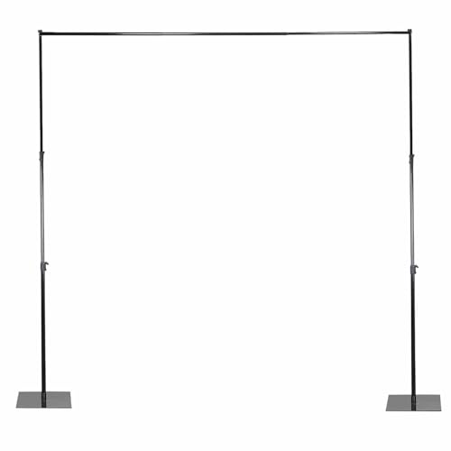 Balsa Circle 10 feet x 10 feet Heavy Duty Backdrop Stand Kit with Steel Base - Wedding Background Support System for Photography