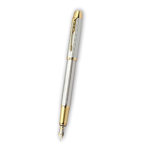 Image of Venti Fountain Pen - Metal Luxury Pen, Schmidt Nib (Medium), Best Pen Gift Set for Men & Women, Professional, Executive, Office, Nice Pens,Return Gift (F116A-White)