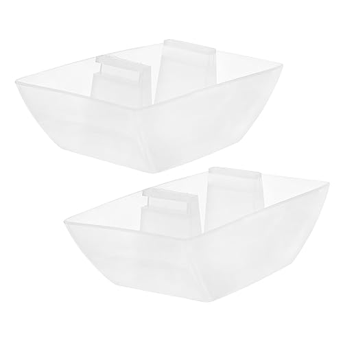 Yardenfun 2個 プラスチック製レンジフード用オイルカップ 耐久性向上の便利なキッチンアクセサリー オイル収集 取り替え簡単 換気扇の必需品