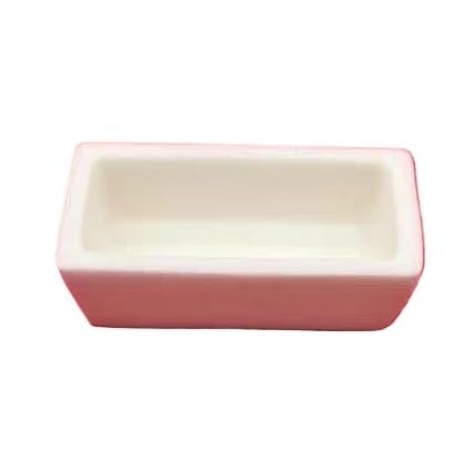 Al2O3 Ceramic Crucible - 48x24x14mm Trapezoid Alumina Sintered Crucible for Laboratory and Industrial Use