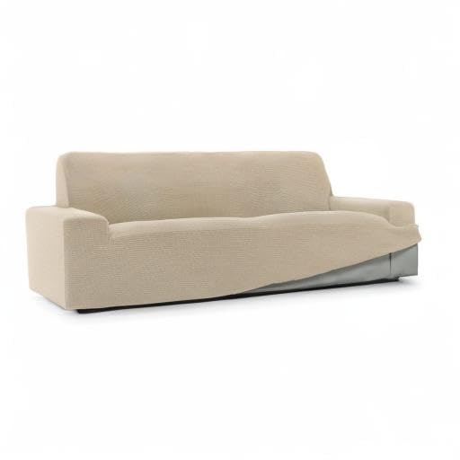 SOFASKINS® super elastischer überzug, Sofabezug 2 sitzer, atmungsaktiv, bequem und langlebig, Sofa überzug, Einfach anzubringen, Maße (140-180Cm), Farbe Beig