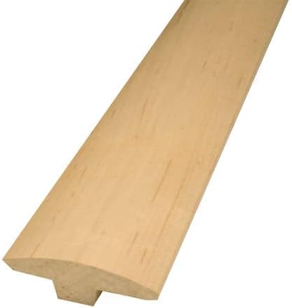 Solid Maple 2 Tee Molding 5/8 Deep Solid Piece (8 FT LONG)