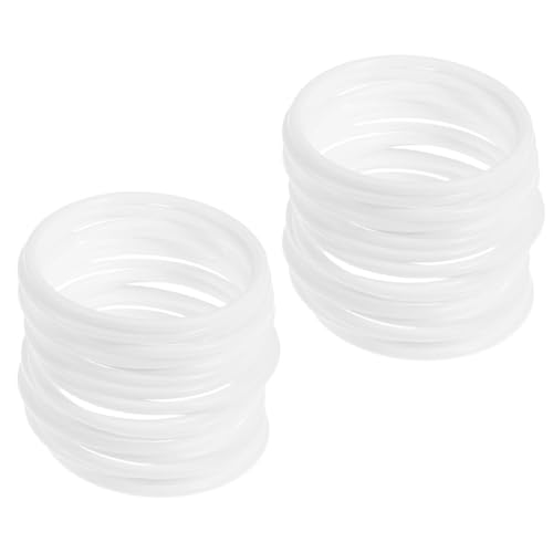 NIYANGLE 30 Anillos de Plástico para Atrapasueños y Manualidades, Bastidor de Bordado Resistente Acabado, Adecuado para Decoración de Bodas y Proyectos DIY