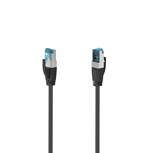 Preisvergleich Produktbild Hama 00200681 RJ45 Netzwerkkabel, Patchkabel CAT 6a S / FTP 3m Schwarz 1St.