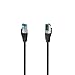 Produktbild Hama 00200681 RJ45 Netzwerkkabel, Patchkabel CAT 6a S/FTP 3m Schwarz 1St.