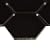 MSI Black Hexagon Matte Porcelain Mesh-Mounted Mosaic Tile for Bathroom, Kitchen Backsplash, Accent Wall Tile, and Shower Wall Tile